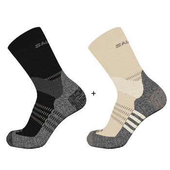 Носки (2 пары) Salomon X ULTRA ACCESS CREW 2-PACK 39/41 бежевый sC22568