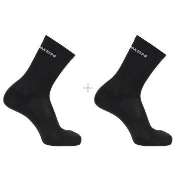 Носки (2 пары) Salomon EVASION CREW 2-PACK 39/41 черный sC20838