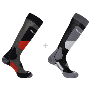 Носки г/л (2 пары) Salomon S/ACCESS 2-PACK 39/41 серый sC21683