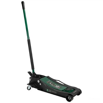 Домкрат 5т підкатний (96-595 мм) з педаллю Rockforce RF-T815011L