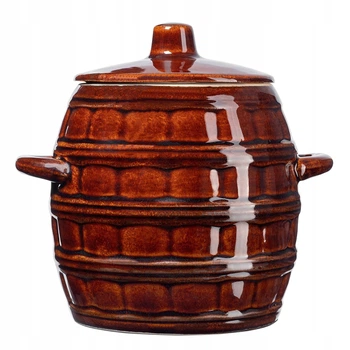 Beczka kamionkowa Kadax Helios z pokrywką 5 l (5903699479988)