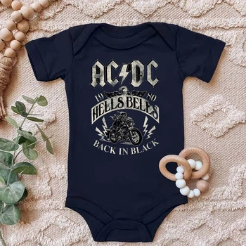 Дитячий боді з принтом AC/DC PG01025_b goodreclama 80 Чорний