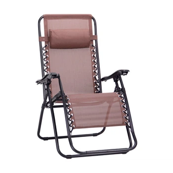 Кресло-шезлонг Релакс С3029, 1600*640*1090мм, Black/Brown, OEM