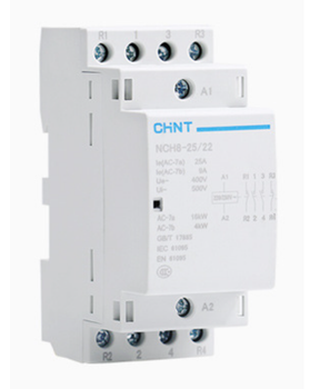 Контактор CHINT NCH8-25/22 220V,25А, 16kW, 2NC+2NO, на DIN-рейку, 85*65,5*36мм
