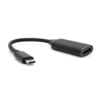 Конвертер Type-C (тато) на HDMI (мама) 10cm, Black, 4K/2K, Пакет