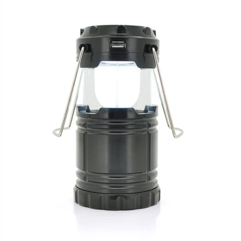 Лампа-ліхтар SH-5800T, 6+1LED, 1+1режим, корпус — алюміній, ударостійкий, 220V+Solar, вбудований акум 800mAh,