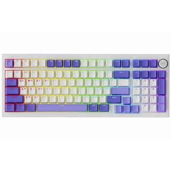 Бездротова клавіатура Proove Gaming Slicker Pro (Ukraine Layout) white/purple