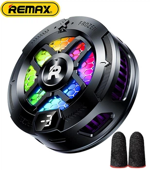 Кулер для телефону Remax RT-F7i ігровий портативний вентилятор охолодження 15Вт з магнітним кріпленням та напальчниками для смартфона