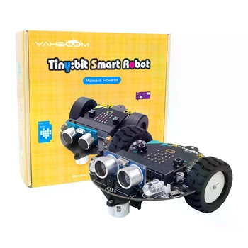 Конструктор дитячий Автомобіль Tiny:bit, сумісний із Micro:bit V2/1.5 Yahboom