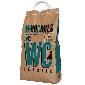 Наполнитель гигиенический Who Cares WC Classic абсорбирующий наполнитель для кошачьего туалета, без запаха 10кг