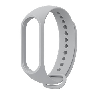 Ремінець для Xiaomi Mi Band 3/4 силіконовий, браслет для фітнес-трекера, Grey