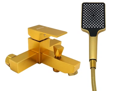 Cмеситель для ванны однорычажный с коротким изливом MILLZ золото металл MRS-AL-F1(Gold)