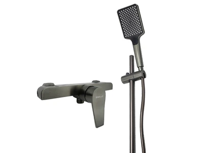 Змішувач для душової кабіни MILLZ зі стійкою сірий MRS-AL-E2-1(Gray) 1/10