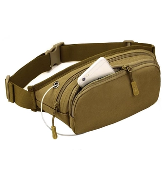 Сумка тактическая поясная повседневная sandwich bag Protector Plus khaki