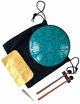 Глюкофон 11 нот 16 см. tongue drum 6+ металл