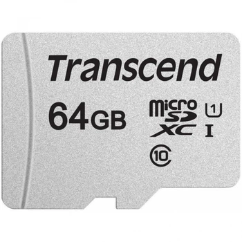 Карта памяти Transcend 64GB microSDXC class 10 UHS-I U1 (TS64GUSD300S) (16962)