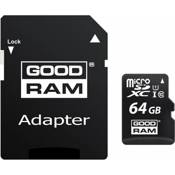 Карта пам'яті Goodram 64GB microSDXC Class 10 (M1AA-0640R12) (16990)