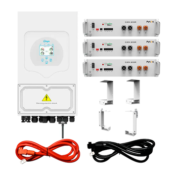 Комплект автономного енергозабезпечення Deye SUN-6K-SG05LP1-EU 6kW + Pytes E-Box 48100R 15.36kWh White