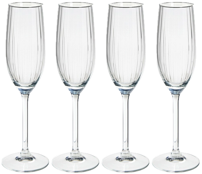 Kieliszki do szampana Excellent Houseware 139520 szklane 4 x 210 ml (8721037280129)