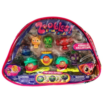 Игровой набор Zoobles 5 в 1 Spring to Life, 3 домика Happitat и сумочка (0133-5-1)