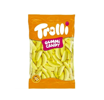 Жувальний мармелад у формі бананів із фруктовим смаком 1 кг ТМ Trolli