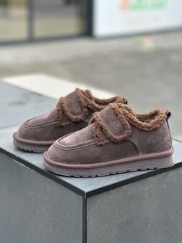 Жіночі уги зимові темно коричневі короткі однотонні утеплені брендові UGG 39 (25,5) (375332)