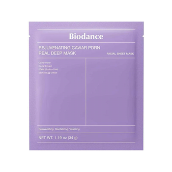 Маска гидрогелевая омолаживающая с икрой и PDRN BIODANCE Rejuvenating Caviar PDRN Real Deep Mask 1 шт