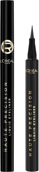 Подводка для век L'Oréal Paris Haute Precision Liquid Eyeliner 010 Black Silk Водостойкая Черная 1 мл (3600524238667)