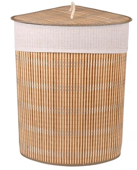 Корзина для белья складная угловая 48*35*60 R35876