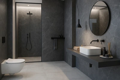 Стеновые панели SPC StoneX Мрамор Антрацит 233032 2800x960x4 мм