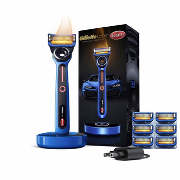 Чоловіча бритва з підігрівом Gillette Labs Bugatti Limited Edition 1 верстат 6 картриджів і зарядний пристрій