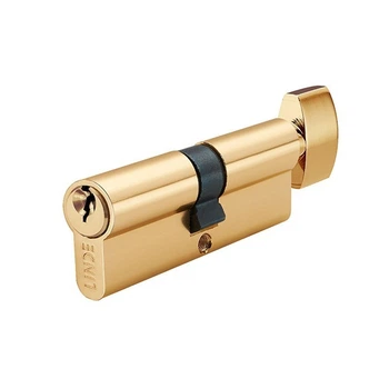 Циліндр LINDE A5Е 35x35Т ключ-вороток 70 мм полірована латунь (A5E35/35T PB)