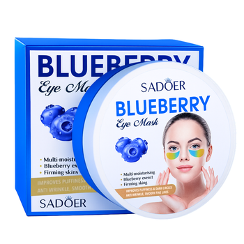 Патчи для кожи вокруг глаз увлажняющие Sadoer Blueberry Moisturizing Eye Mask, 60 шт