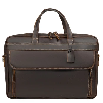 Портфель мягкий кожаный BUFFALO BAGS M5095C коричневый нубук