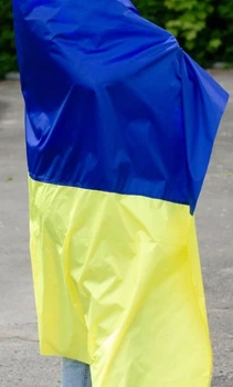 Прапор України 140х90 см на вулицю з тканини для наметів