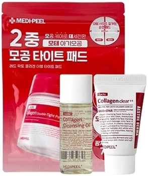 Набор миниатюр для лица Medi Peel Red Lacto Collagen Cleansing trial Kit (cl/oil/20ml + foam/15ml + pad/2pcs)