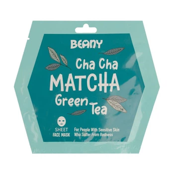 Нормализующая тканевая маска Beany для лица "Матча", 15 мл