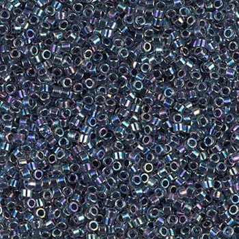 Бисер Miyuki Delica Beads 11/0, 5г, DB-86, блестящий радужный, серый