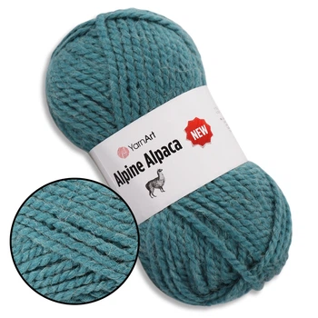 YarnArt Alpine Alpaca, Джинс №1450 - толстая пряжа с альпакой 150 г / 120 м, 30% альпака / 10% шерсть / 60% акрил, для свитеров, снудов и шапок