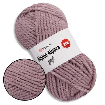 YarnArt Alpine Alpaca, Пыльная роза №1443 - толстая пряжа с альпакой 150 г / 120 м, 30% альпака / 10% шерсть / 60% акрил, для свитеров, снудов и шапо