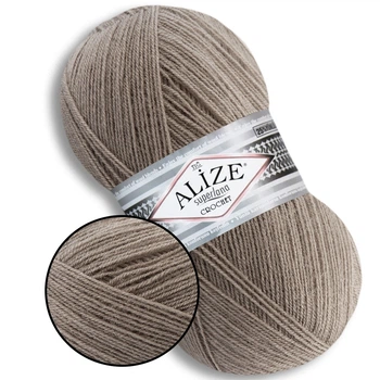 Alize Tig Super Lana, №283 - тонкая пряжа 100 г / 570 м, 25% шерсть, 75% акрил, для свитеров, шарфов, шапок, Супер Лана Тиг