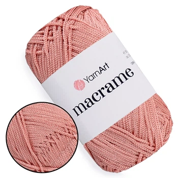 Пряжа YarnArt Macrame Пудра №171, полиэстеровый шнур 2,5 мм, нитка для вязания крючком и спицами, полиэстер 100%
