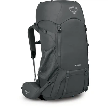 Рюкзак туристичний наплічник Osprey Rook 50 Dark charcoal/silver lining Uni (100009409)