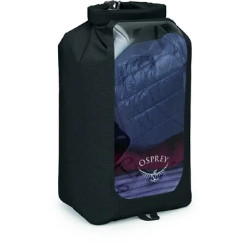 Гермомешок туристический для сплава или похода Osprey DrySack 20L w/Window black (100046181)