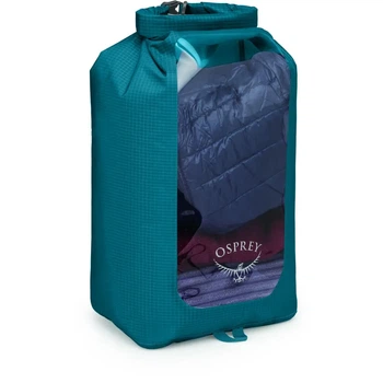 Гермомешок туристический для сплава или похода Osprey DrySack 20L w/Window Waterfront blue (100073894)