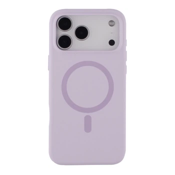 Чохол Premium Glow Silicone Case with Magsafe для iPhone 17 Pro Light purple