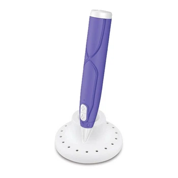 Набір для творчості 3D ручка AK 0011(Violet) 17 см, 9 трафаретів