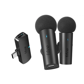 Двойной беспроводной петличный микрофон FIFINE M8 Type-C для смартфонов и планшетов