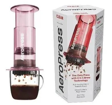 Аэропресс для приготовления кофе AeroPress Inc Clear Pink