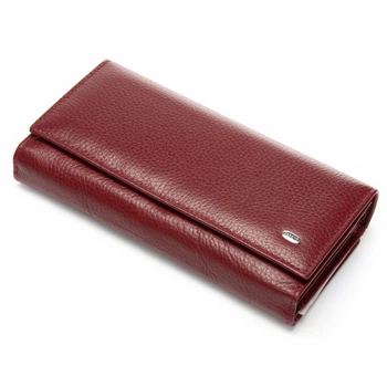 Большой женский кошелек Classic из натуральной кожи DR. BOND PR-251204-41295 бордовый